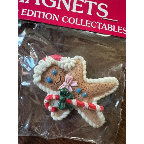 1996 Magic Creations Christmas Cuties Magnets Set of 2 Snowman & Angel NIP - Picture 6 of 6